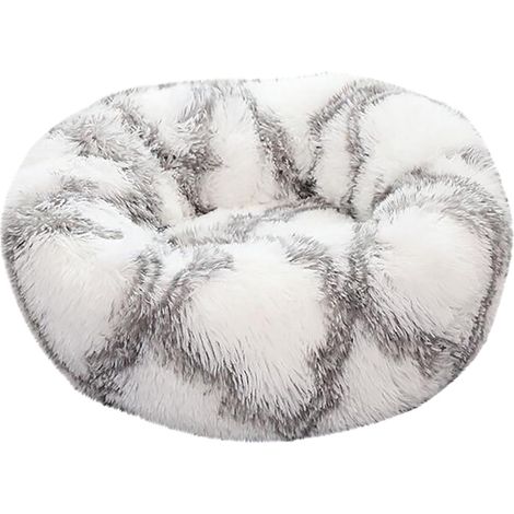 Lit Pour Chien - Coussin Orthopédique Ronde avec Bord Relevé - Imperméable et Anti-Dérapant - Housse Amovible et Lavable - Diamètre 70 cm - 1 Pièce (1/3)