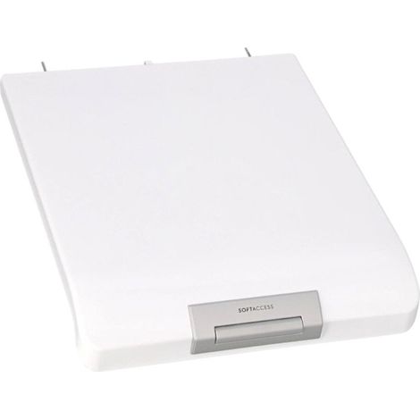 COUVERCLE COMPLET ARGENT POUR LAVE LINGE ELECTROLUX - 140228206102 (1/2)
