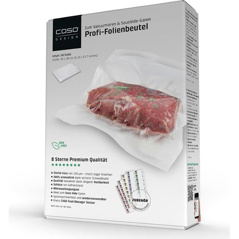 Pack de 50 sachets pour machine à emballer sous vide 30 x 40 cm (Import Allemagne) (1/5)