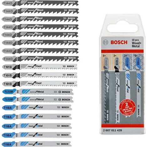 Bosch - Sägeblatt-Set, 18-tlg. 2607011439