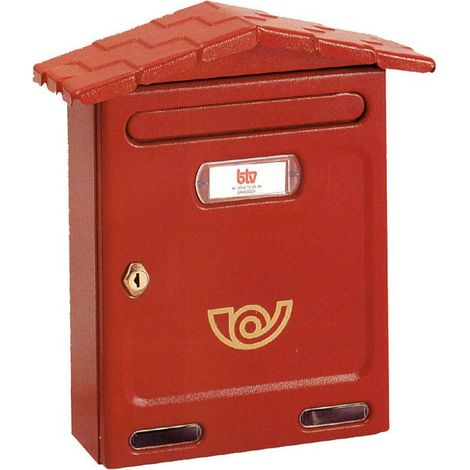 BOÎTE AUX LETTRES CHALET ROUGE TERRE