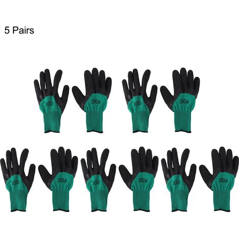 5 Paires de Gants de Jardinage Résistants à l'Usure, Anti-Acides et Alcalins pour Usage en Usine (1/5)