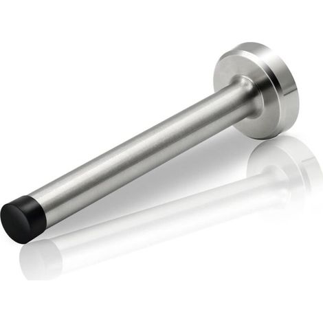 Butée de porte murale 15,2 cm en acier inoxydable – Amortissement bruit caoutchouc – Protection murale pour portes lourdes (1/4)