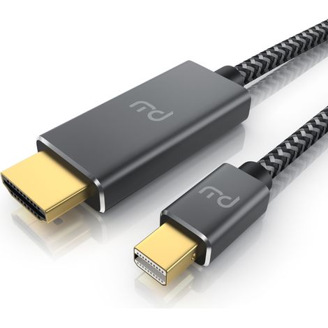 Primewire 4k Mini Displayport 1.4 zu Hdmi 2.0 Kabel - Mini DP Adapter - 4k@60Hz - Thunderbolt 1-2 - Audio und Video - für MacBook, Surface Pro, Lenovo - 1m (1/5)