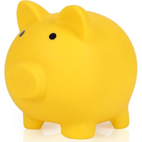 Mini-Spardose für Jungen, unzerbrechliche gelbe Spardose, bestes Geburtstagsgeschenk und