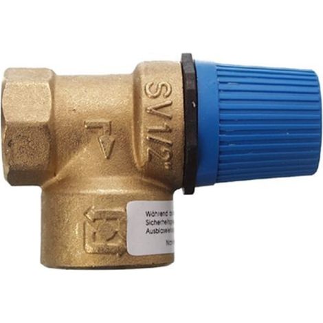 Cornat T593714 Valvola di Sicurezza a Membrana in Ottone 1/2 8,0 Bar
