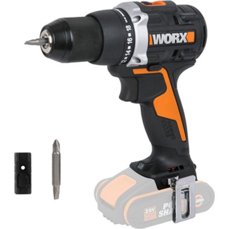 WORX - Perceuse-visseuse Brushless sans fil 20V-2Ah- 60Nm ⌀13mm- WX102.9 (Livrée san... (1/5)