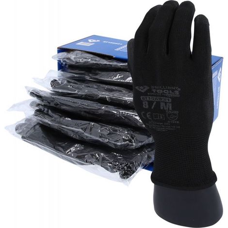 Brilliant Tools Brillant Tools Mikro-Feinstrickhandschuh BT1569 Gr. 8 schwarz