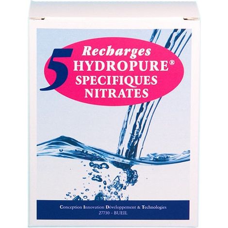 0--Recharges spécifiques nitrates cartouche ronde ou ovale 125ml lot de 5 HYDROPURE