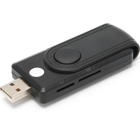 Lecteur de cartes portable intelligent multi-ports pour SD/TF/ID/SIM (1/5)