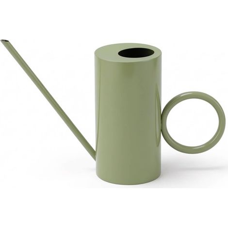 Arrosoir en Métal de 1500 ML avec Bec Long, Poignée Ronde Arrosoir 1,5 L/52 oz Arrosoir en Acier Inoxydable, Petit Arrosoir Design pour Plantes d’Intérieur, Balcon, Jardin, Vert (1/5)