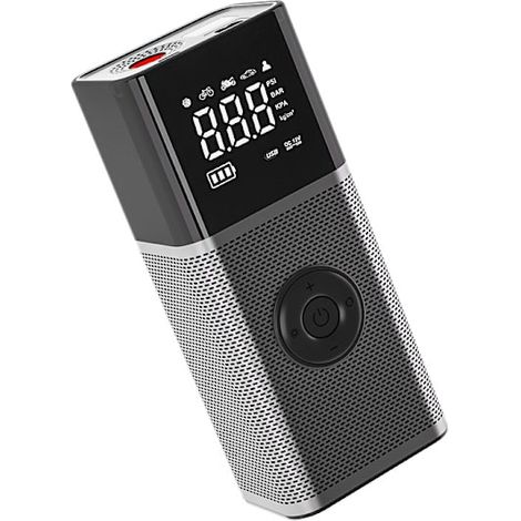 Compresseur d'air portable pour pneus, 150 PSI, 6000 mAh, 12 V, 120 W, rechargeable, chargement USB.-AquaForge (1/5)