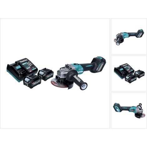 Makita GA 023 GD2 Akku Winkelschleifer 40 V max. 125 mm Brushless XGT + 2x Akku 2,5 Ah + Ladegerät (1/5)