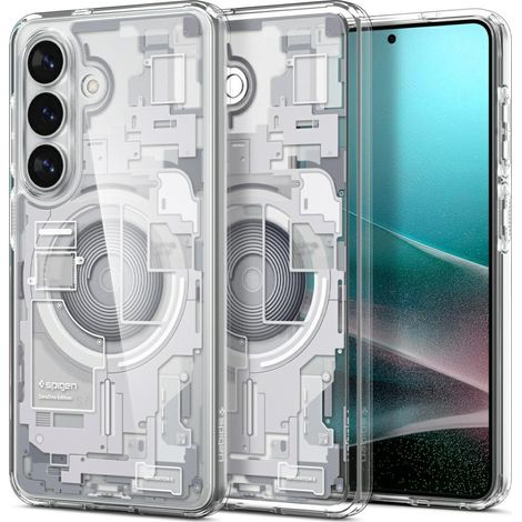 Spigen Ultra Hybrid Mag MagSafe Hülle für Samsung Galaxy S26 Zero One Weiß (1/5)