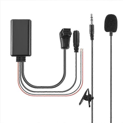 Adaptateur Bluetooth 5.0 AUX pour voiture avec microphone et fonction mains libres pour autoradio Pioneer (1/5)