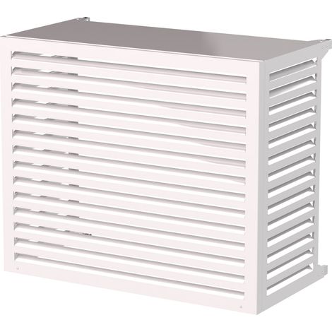 Copri Condizionatore 135x112x74 cm in Alluminio a Parete Big Blade XXL Bianco