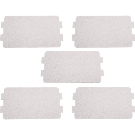 5 Stück Mikrowellenplatte, Mikrowellen-Glimmerplatte, Ersatz-Glimmerplatte, Mikrowellen-Wellenleiter-Abdeckung, Reparaturzubehör, Küche, Mikrowelle