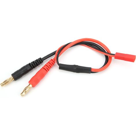Câble adaptateur 21,6 cm connecteur JST vers fiche banane 4,0 mm 20AWG pour chargeur batterie LiPo B6 (1/5)
