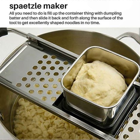 Rouleau à pâtes et raviolis en acier inoxydable, poignée ergonomique antidérapante, outil de cuisine robuste pour préparer nouilles et dumplings facilement. (1/4)
