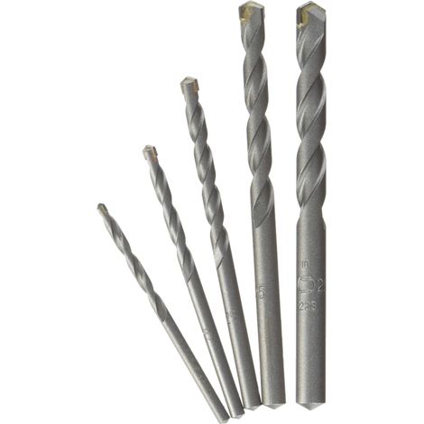 Bosch punta per cemento Robust Line set CYL-3 Silver Percussion 5 pezzi 4-10 mm 2607010524 (1/3)