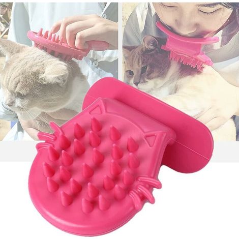 Brosse pour chat toilettage, brosse de langue de chat de massage doux, lécher votre chat comme une maman chat pour le réconforter, cadeaux surprises pour animaux de compagnie1pcs-pink, Ensoleillé (1/5)