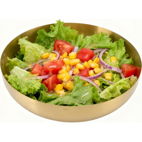 Bol de Service en Acier Inoxydable 304 Doré - Bol à Salade et Mélanger pour Nouilles, Soupe, Fruits, Cuisson (1/5)