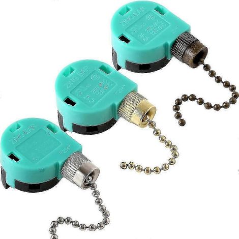 Compatible avec le ventilateur de plafond ZE-268S6, interrupteur à fermeture éclair en laiton à quatre fils, trois vitesses. (1/5)