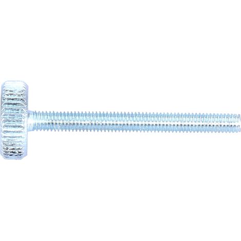 5 vis à oreilles M3 en acier au carbone zingué à tête plate moletée (M330) (1/5)