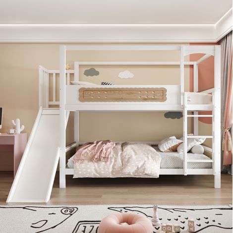 struttura letto 90x200 con scivolo stile casetta HAVRYA (1/5)