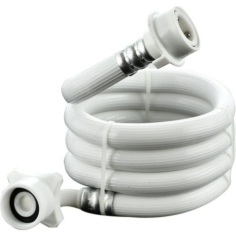 Tuyau d'arrivée d'eau pour lave-linge avec tête en acier-AquaForge (1/4)
