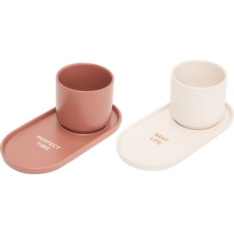 Set bestehend aus 2 Tassen mit Schalen Casa Sienna 24cl - (1/4)