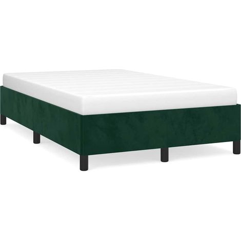 Maison Exclusive - Giroletto senza Materasso Verde Scuro 120x200 cm in Velluto (1/5)
