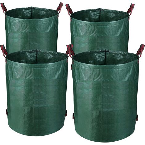 Gartensack Gartenabfallsäcke XXL Rasensack Rasen Behälter Laubsack 272L Gartenabfallsäcke Premium 4X