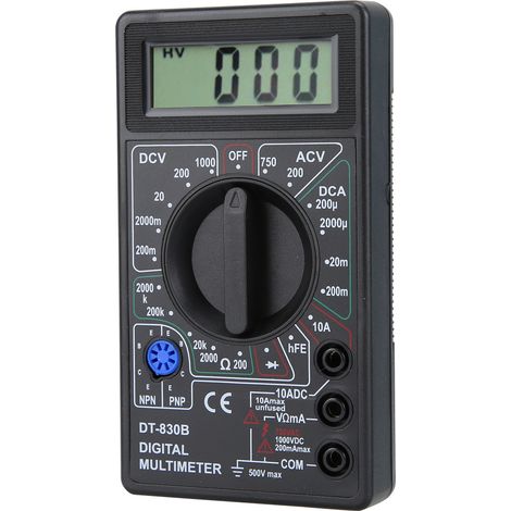 Multimètre numérique portable d'entrée de gamme DT-830B, noir DT-830B (1/5)