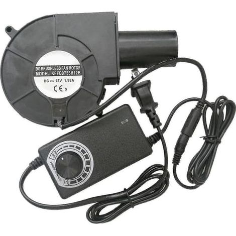 Ventilateur centrifuge turbo haute vitesse 9733 DC 12 V avec variateur de vitesse pour poêle à pétrole et gril -NN3 (1/4)