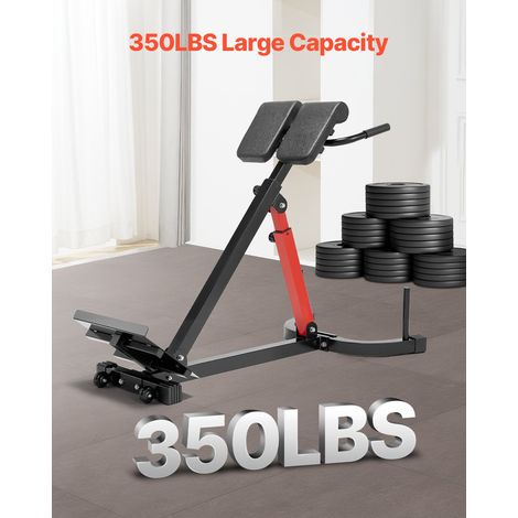 Banc Lombaire Réglable - Banc d'Hyperextension Capacité de 158 kg (1/5)
