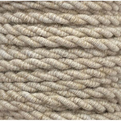 Cable Eléctrico Textil Trenzado Lino 2x 0,75 mm venta por metros