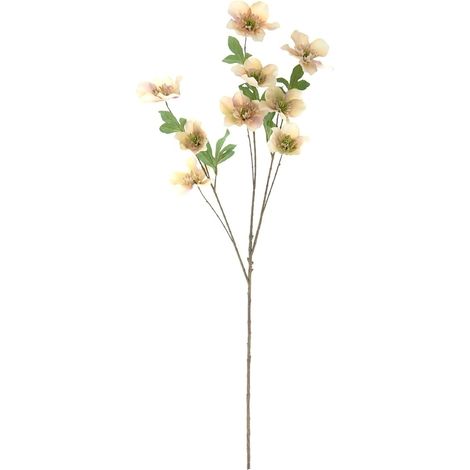 DPI Christrosenstiel Peach-Cream mit 9 Blüten 93 cm - Kunstblumen (1/3)