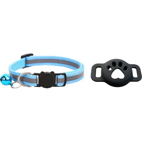 Traceur pour chat compatible Bluetooth, sans frais mensuels, GPS, collier réfléchissant étanche avec boucle de sécurité. (1/5)