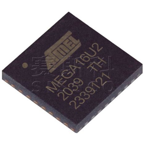 ATMEGA16U2-MU and ATMEGA32-16AU electronic components (5 units of each)