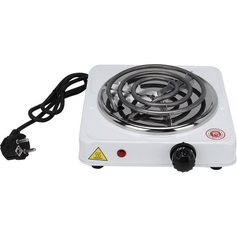 Eosnow 1000 W Haushalt Mini tragbare Elektroherd Heizung Heizplatte wei (EU-Stecker 220–240 V)