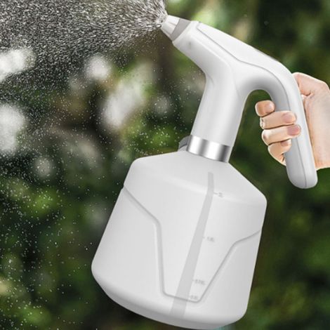 Pulverizador eléctrico para plantas, gran capacidad, recargable, mini, automático, pulverizador de niebla, herramienta de jardinería, blanco, ABS, HDPE, litio 18650, 2000 mAh, 480 g (1/5)