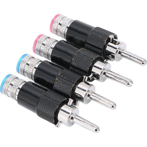 Connecteurs Banane HIFI Preffair pour Câbles de 10mm - Plugs pour Enceintes