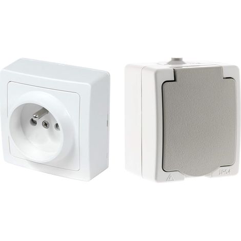 Interrupteur va et vient sans Fil - Prises electriques Standard - Prise extra plate - Prise murale (1/5)