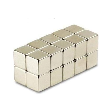 20 magneti al neodimio N52 cubici 5x5x5 mm magnete per frigorifero, magnete per lavagna magnetica, magnete a cubo, magnete permanente per lavagna interattiva, potente magnete al neodimio (1/5)