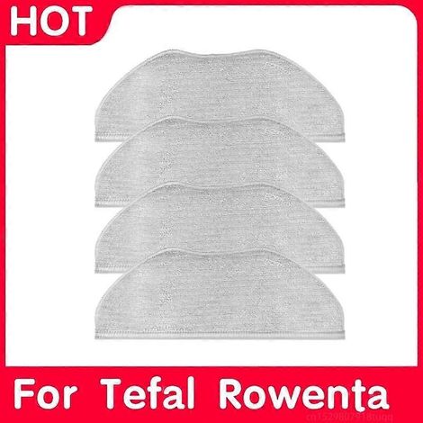 Lot de 4 lingettes filtrantes pour aspirateur robot Tefal Rowenta X-Plorer Série 95 RG7975WH RG7987WH - Pièces de rechange