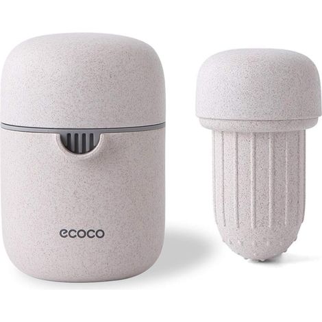 [JAMAIS UTILISÉ]Presse-agrumes manuel de cuisine Fruit Lime Juicer, presse-agrumes avec récipient (Beige) (1/5)