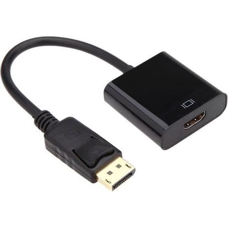 Adaptateur DisplayPort vers HDMI - STRAßE TECH - L0011 - 1080p - Noir - Convertisseur vidéo (1/2)