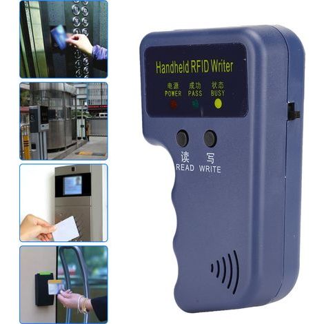 Lecteur/Écrivain de Badges 125KHz Portable 5W avec Clés et Cartes - Duplicateur RFID pour Copie (1/5)