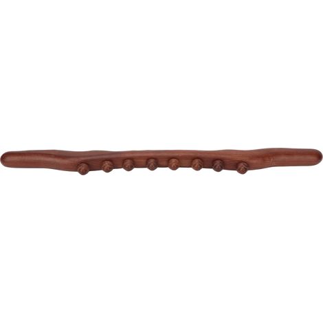 Bâton de massage Gua Sha en bois, 8 perles, drainage lymphatique, soulagement de la fatigue, bâtonnet de massage Gua Sha portatif pour points d'acupuncture. (1/5)